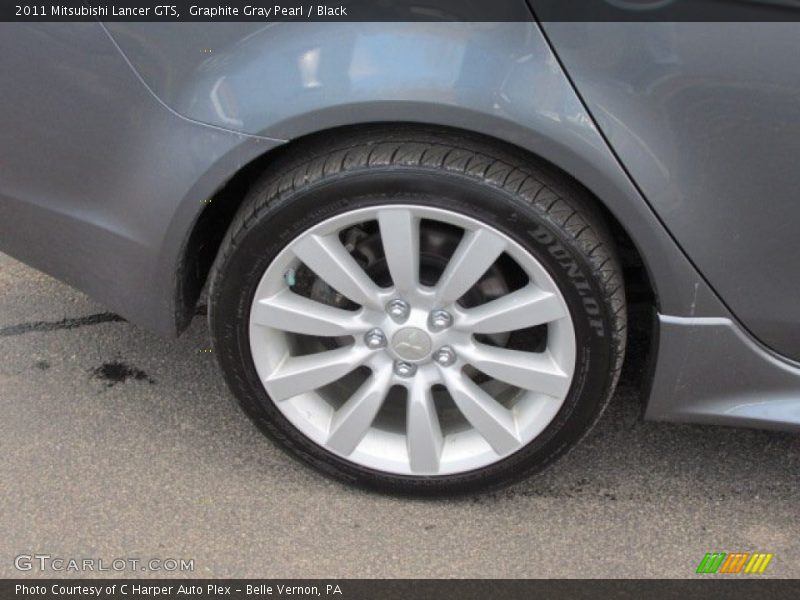 Graphite Gray Pearl / Black 2011 Mitsubishi Lancer GTS