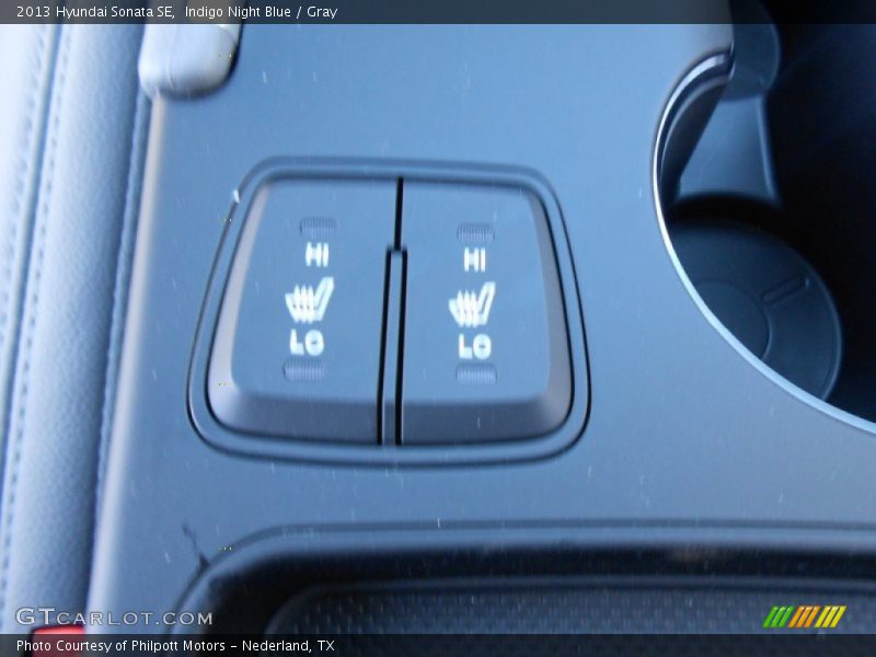 Indigo Night Blue / Gray 2013 Hyundai Sonata SE