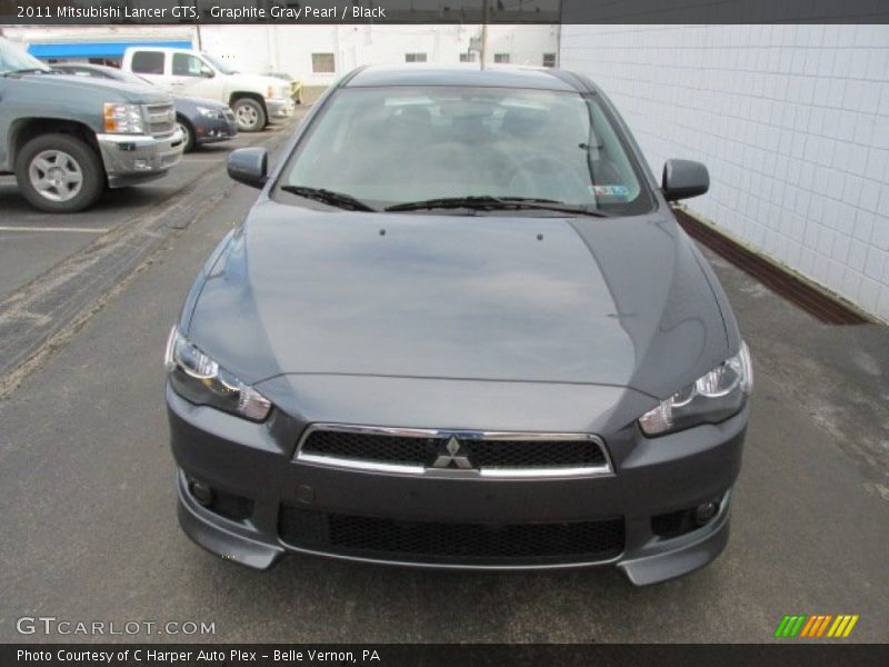 Graphite Gray Pearl / Black 2011 Mitsubishi Lancer GTS