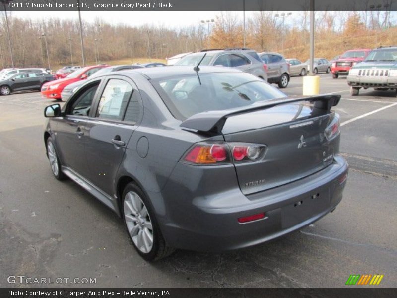 Graphite Gray Pearl / Black 2011 Mitsubishi Lancer GTS