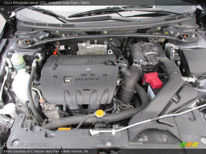 Graphite Gray Pearl / Black 2011 Mitsubishi Lancer GTS