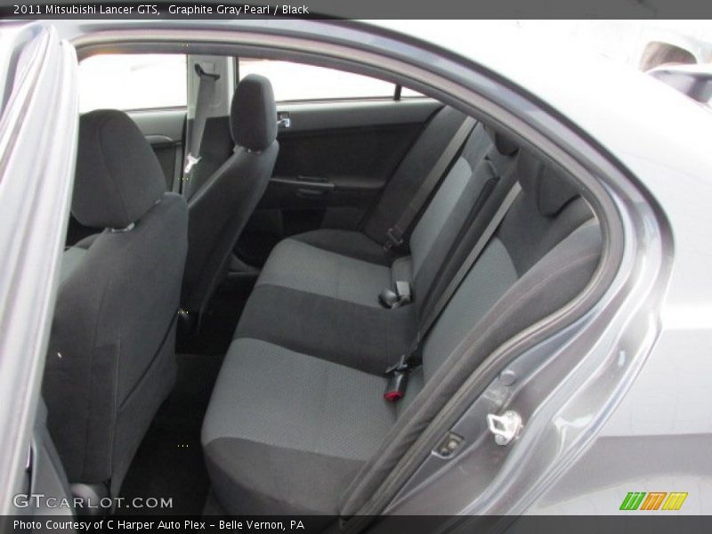 Graphite Gray Pearl / Black 2011 Mitsubishi Lancer GTS