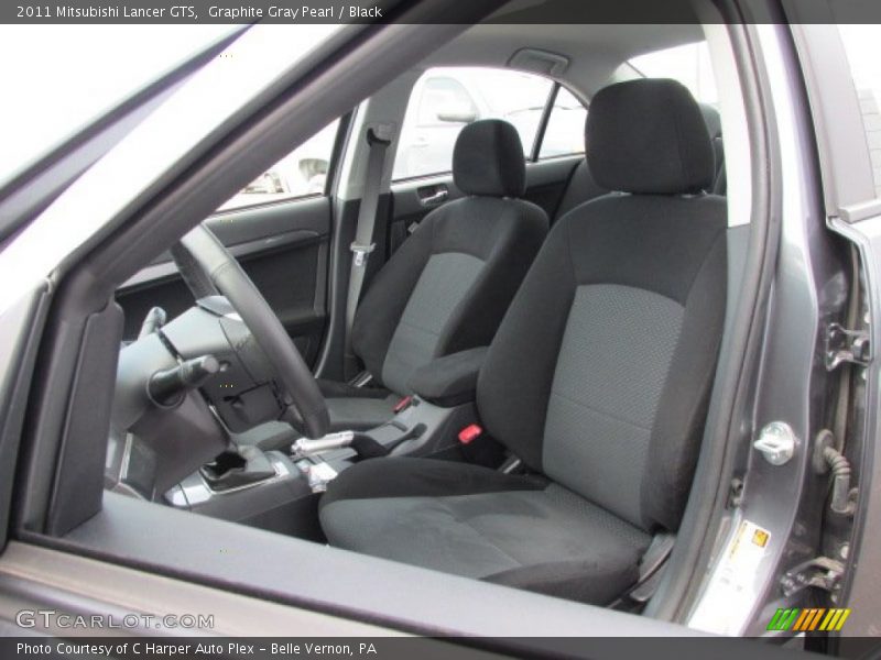 Graphite Gray Pearl / Black 2011 Mitsubishi Lancer GTS