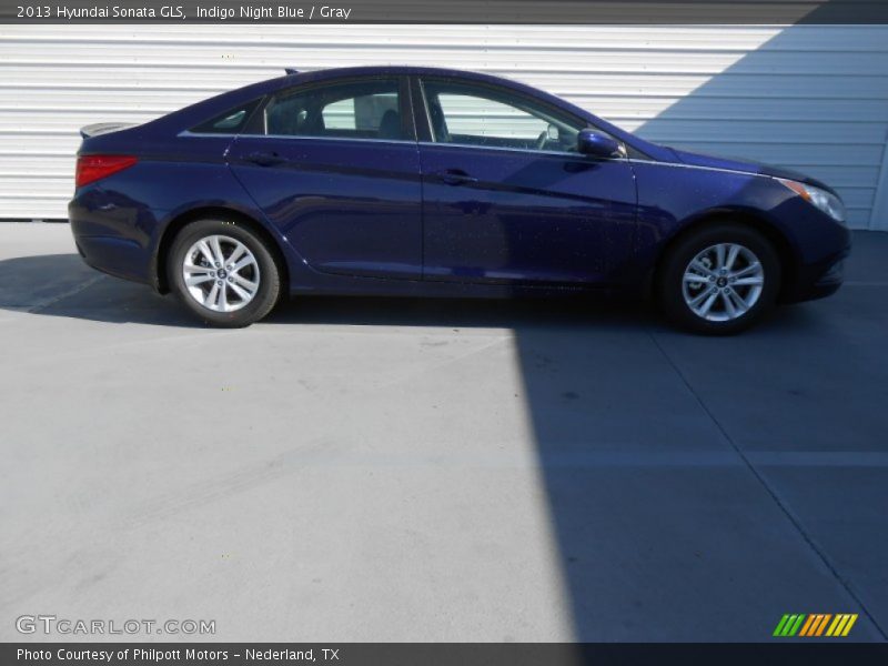 Indigo Night Blue / Gray 2013 Hyundai Sonata GLS