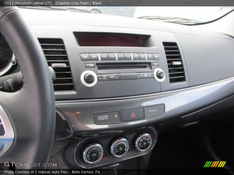 Graphite Gray Pearl / Black 2011 Mitsubishi Lancer GTS