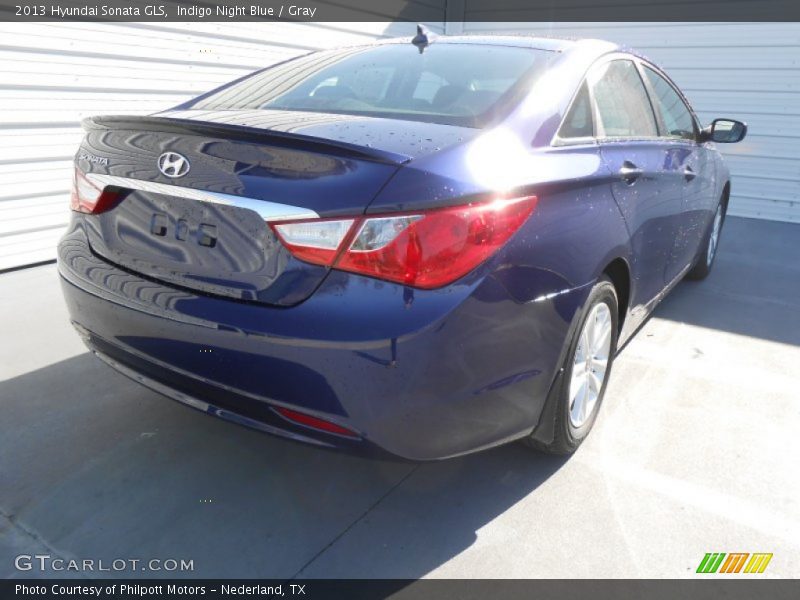 Indigo Night Blue / Gray 2013 Hyundai Sonata GLS