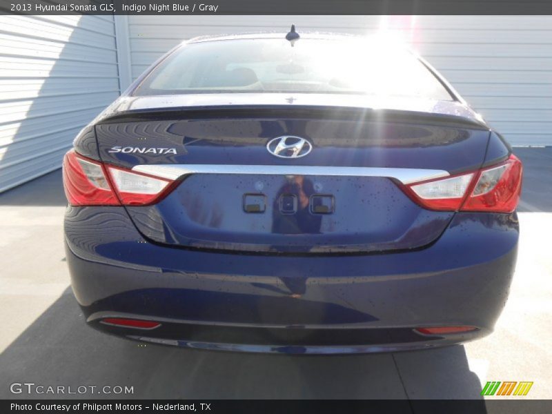Indigo Night Blue / Gray 2013 Hyundai Sonata GLS