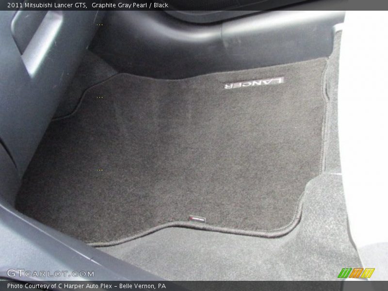 Graphite Gray Pearl / Black 2011 Mitsubishi Lancer GTS