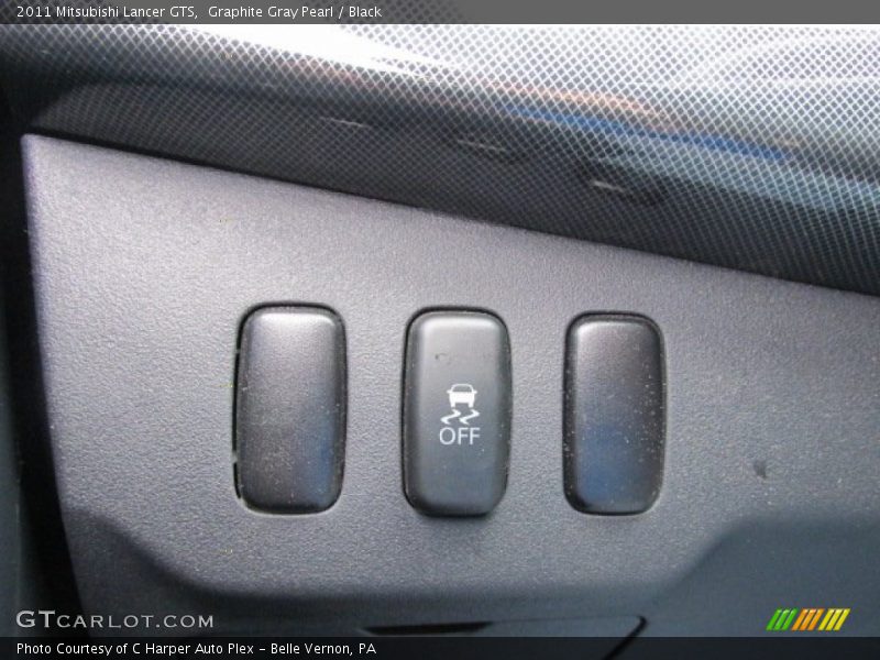 Graphite Gray Pearl / Black 2011 Mitsubishi Lancer GTS