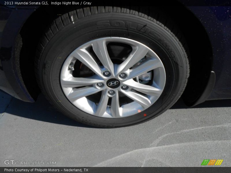 Indigo Night Blue / Gray 2013 Hyundai Sonata GLS