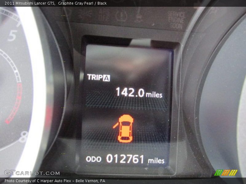 Graphite Gray Pearl / Black 2011 Mitsubishi Lancer GTS