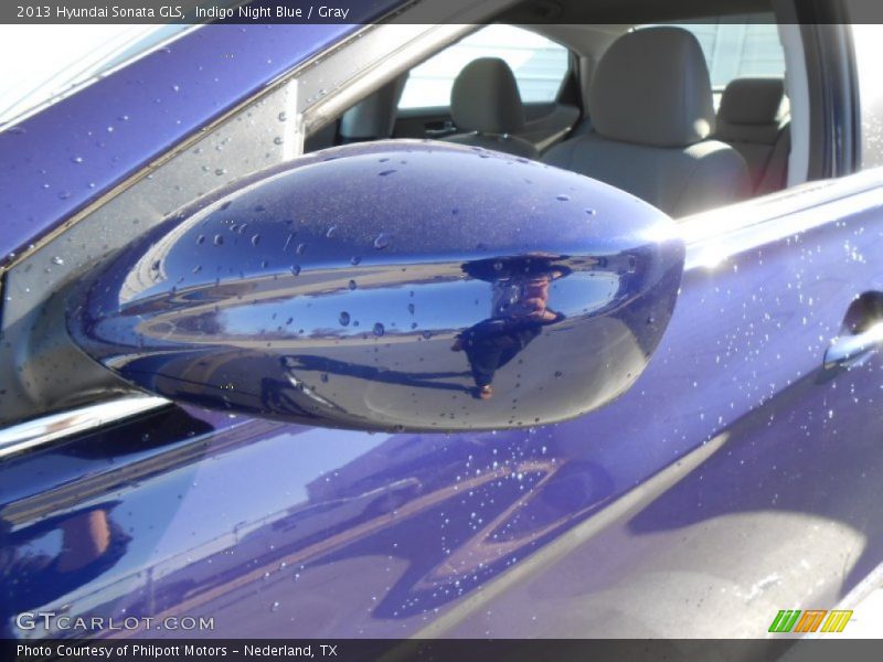 Indigo Night Blue / Gray 2013 Hyundai Sonata GLS