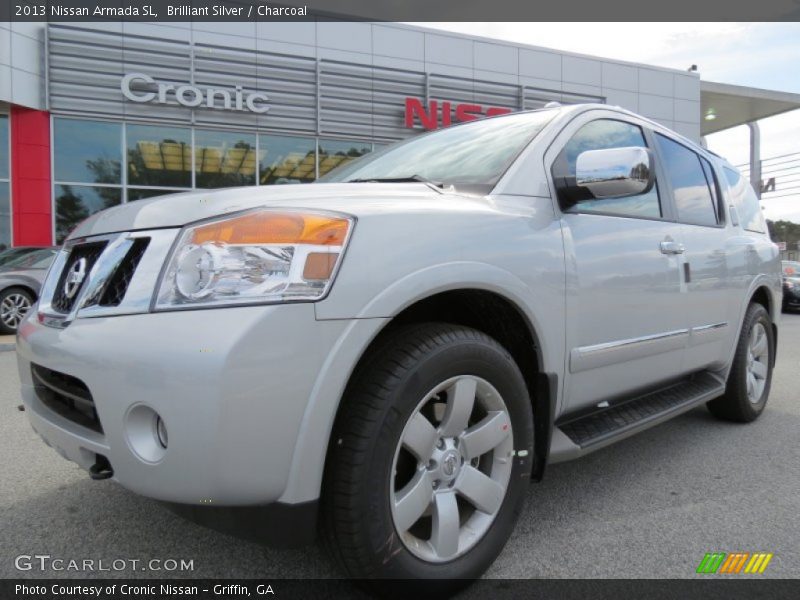 Brilliant Silver / Charcoal 2013 Nissan Armada SL