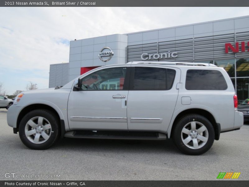 Brilliant Silver / Charcoal 2013 Nissan Armada SL