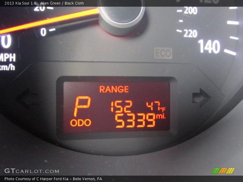 Alien Green / Black Cloth 2013 Kia Soul 1.6