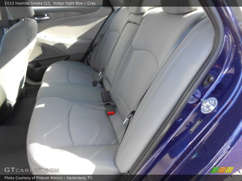 Indigo Night Blue / Gray 2013 Hyundai Sonata GLS