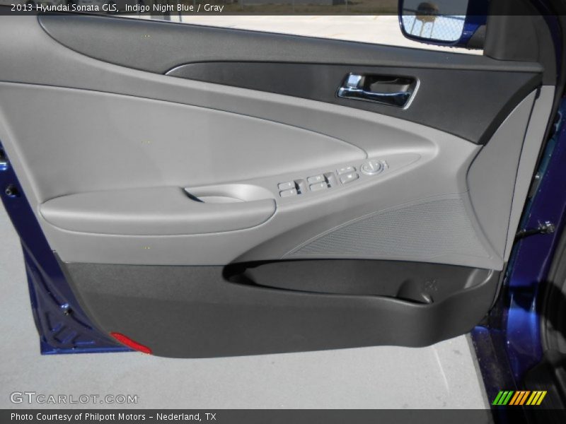 Indigo Night Blue / Gray 2013 Hyundai Sonata GLS