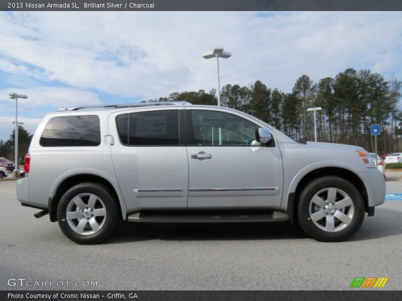 Brilliant Silver / Charcoal 2013 Nissan Armada SL