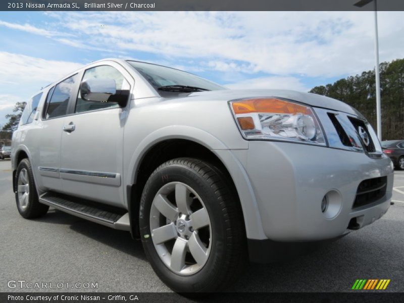 Brilliant Silver / Charcoal 2013 Nissan Armada SL