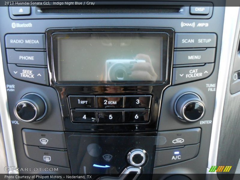 Indigo Night Blue / Gray 2013 Hyundai Sonata GLS