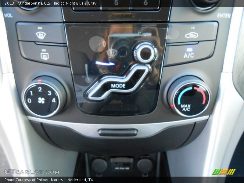 Indigo Night Blue / Gray 2013 Hyundai Sonata GLS
