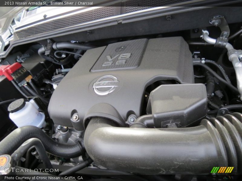 Brilliant Silver / Charcoal 2013 Nissan Armada SL