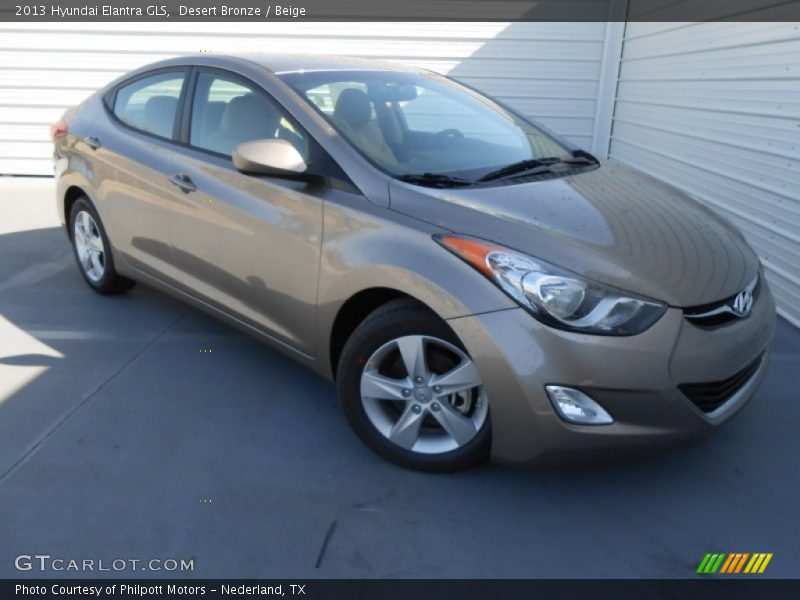 Desert Bronze / Beige 2013 Hyundai Elantra GLS