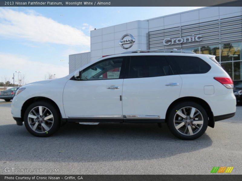 Moonlight White / Almond 2013 Nissan Pathfinder Platinum