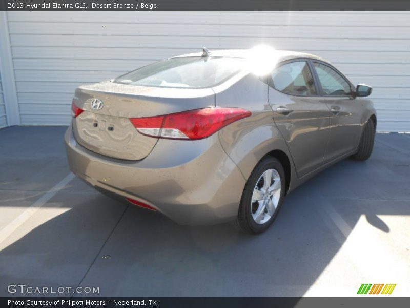 Desert Bronze / Beige 2013 Hyundai Elantra GLS