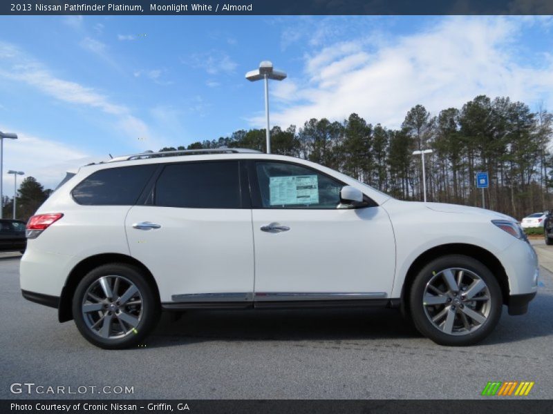 Moonlight White / Almond 2013 Nissan Pathfinder Platinum