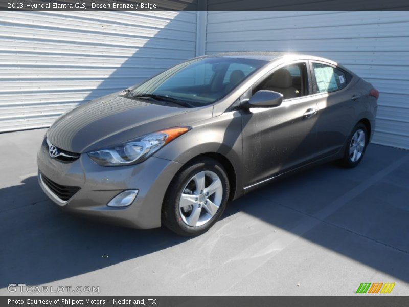 Desert Bronze / Beige 2013 Hyundai Elantra GLS