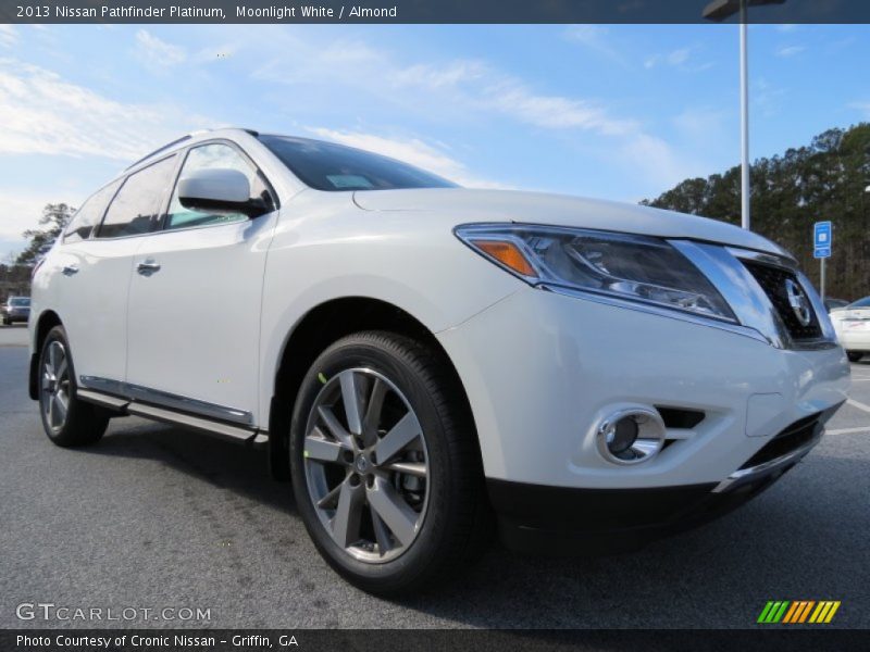 Moonlight White / Almond 2013 Nissan Pathfinder Platinum
