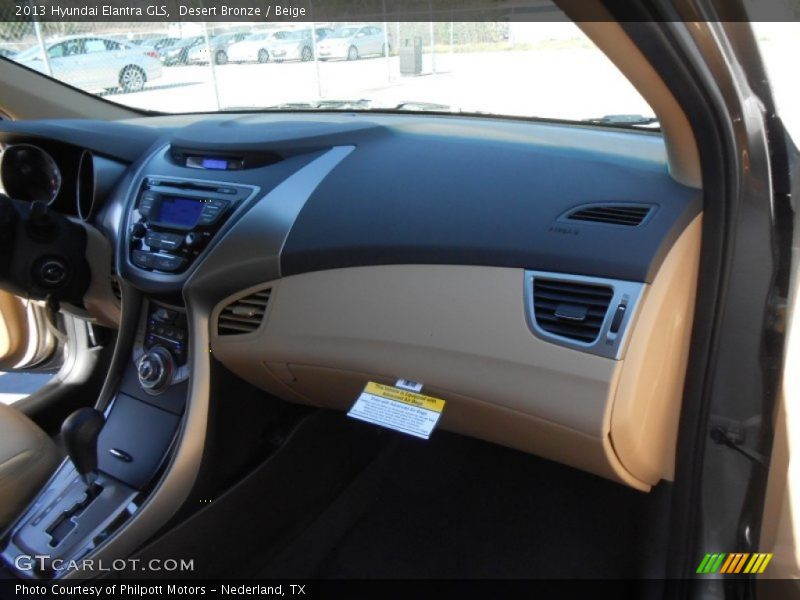 Desert Bronze / Beige 2013 Hyundai Elantra GLS