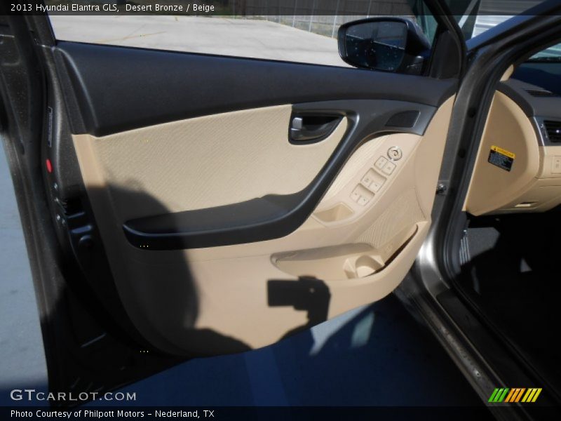 Desert Bronze / Beige 2013 Hyundai Elantra GLS