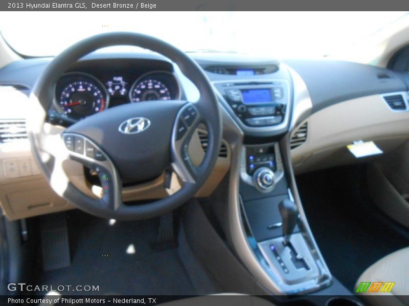 Desert Bronze / Beige 2013 Hyundai Elantra GLS