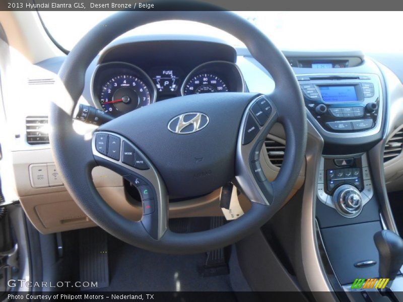 Desert Bronze / Beige 2013 Hyundai Elantra GLS