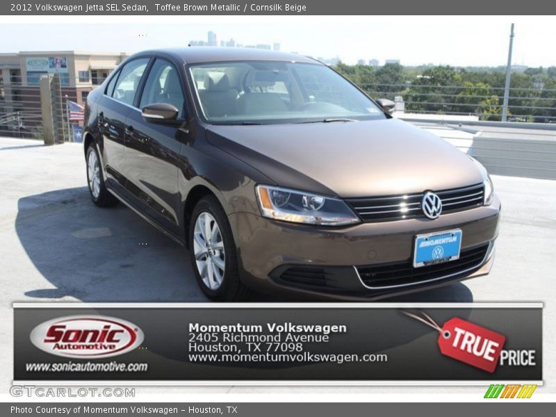 Toffee Brown Metallic / Cornsilk Beige 2012 Volkswagen Jetta SEL Sedan