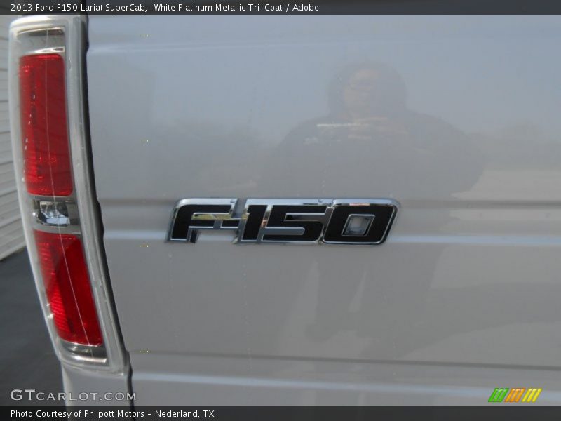 White Platinum Metallic Tri-Coat / Adobe 2013 Ford F150 Lariat SuperCab