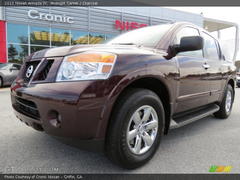 Midnight Garnet / Charcoal 2013 Nissan Armada SV