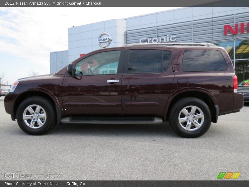 Midnight Garnet / Charcoal 2013 Nissan Armada SV