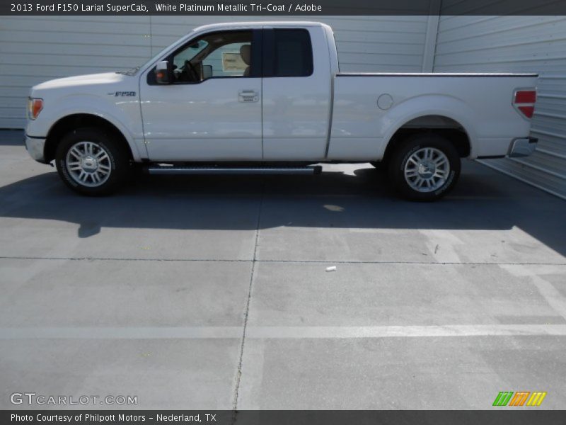  2013 F150 Lariat SuperCab White Platinum Metallic Tri-Coat