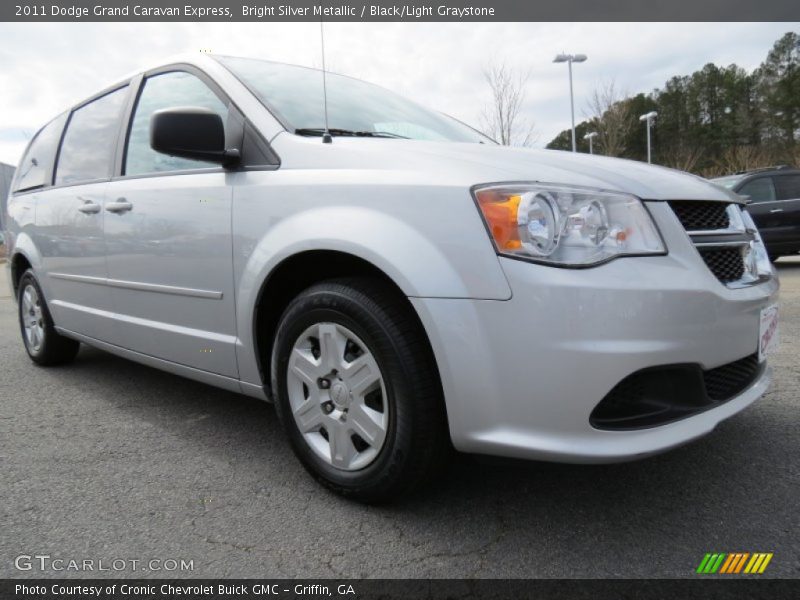 Bright Silver Metallic / Black/Light Graystone 2011 Dodge Grand Caravan Express
