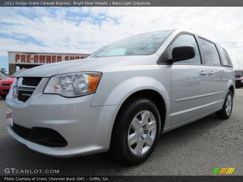 Bright Silver Metallic / Black/Light Graystone 2011 Dodge Grand Caravan Express
