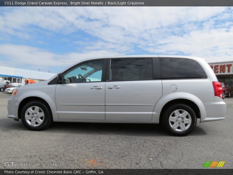 Bright Silver Metallic / Black/Light Graystone 2011 Dodge Grand Caravan Express