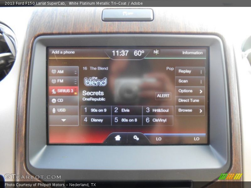 White Platinum Metallic Tri-Coat / Adobe 2013 Ford F150 Lariat SuperCab