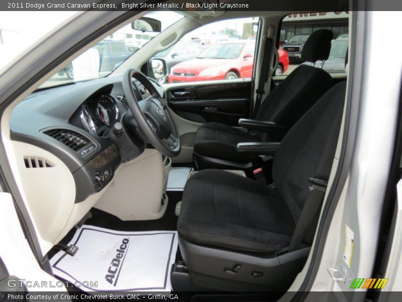 Bright Silver Metallic / Black/Light Graystone 2011 Dodge Grand Caravan Express