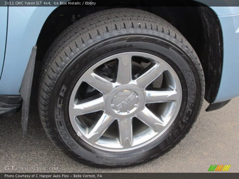 Ice Blue Metallic / Ebony 2011 GMC Yukon SLT 4x4