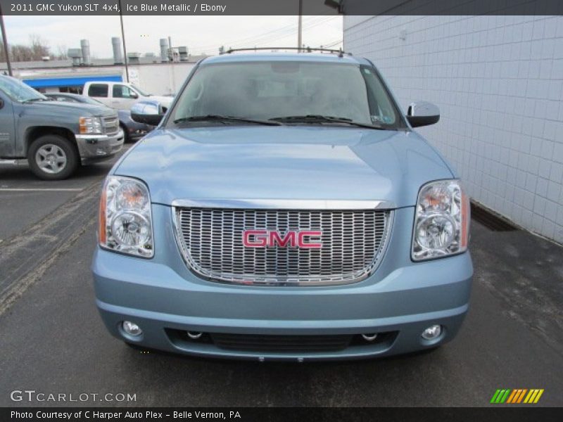 Ice Blue Metallic / Ebony 2011 GMC Yukon SLT 4x4