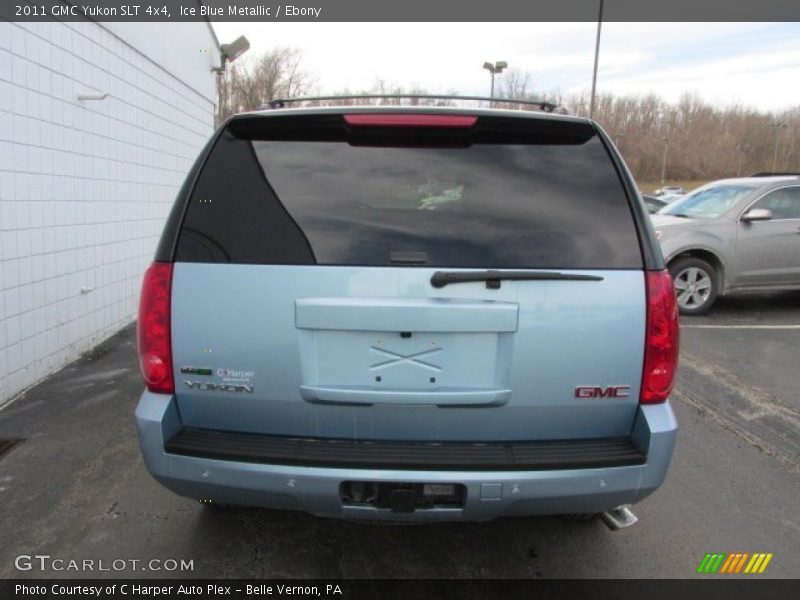 Ice Blue Metallic / Ebony 2011 GMC Yukon SLT 4x4