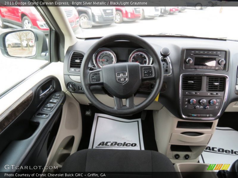 Bright Silver Metallic / Black/Light Graystone 2011 Dodge Grand Caravan Express